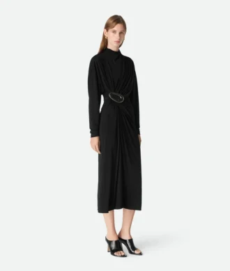 Robe en jersey de viscose crêpé