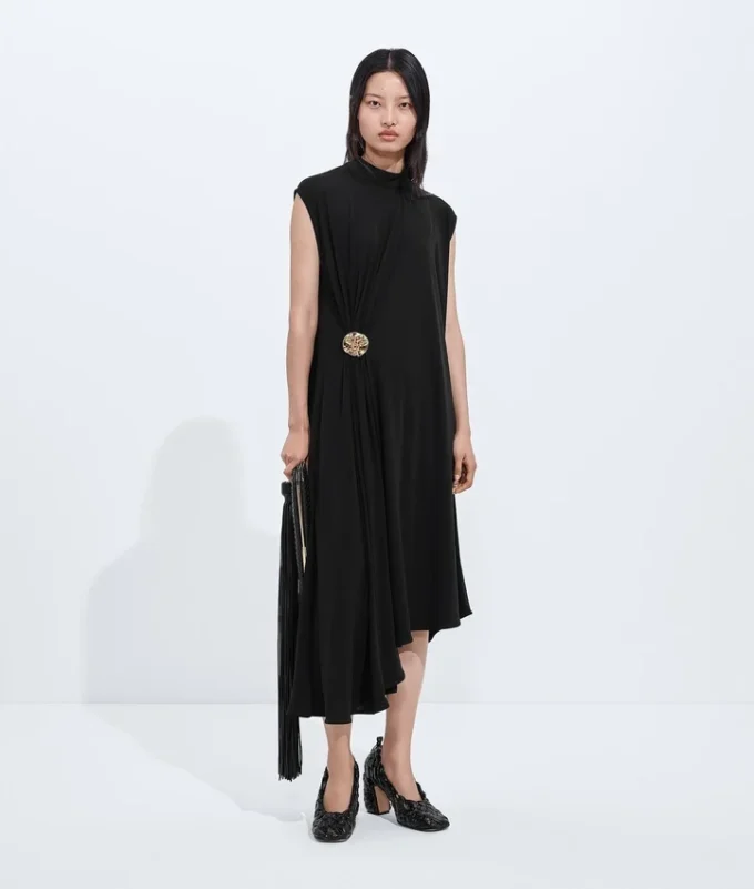 Robe en jersey de viscose crêpé Robe en jersey de viscose crêpé