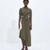 Robe en jersey de viscose crêpé Robe en jersey de viscose crêpé