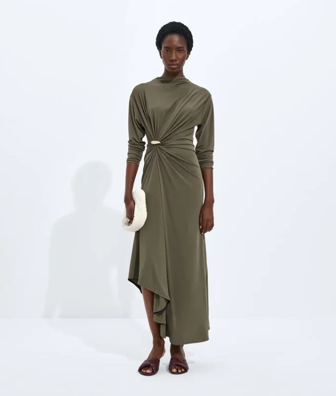 Robe en jersey de viscose crêpé Robe en jersey de viscose crêpé