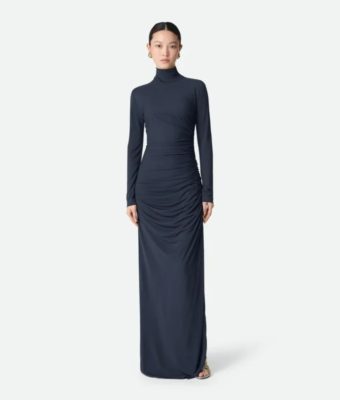 Robe en jersey de viscose crêpé
