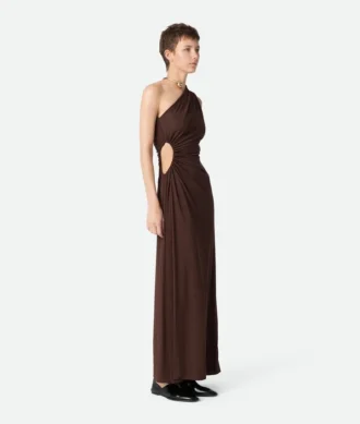 Robe en jersey de viscose crêpé