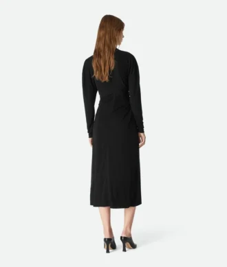 Robe en jersey de viscose crêpé