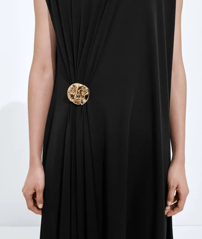 Robe en jersey de viscose crêpé Robe en jersey de viscose crêpé