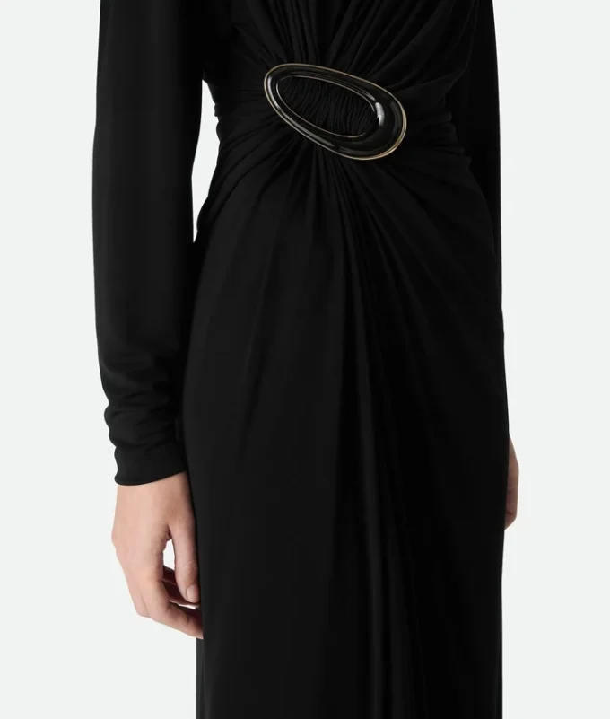 Robe en jersey de viscose crêpé