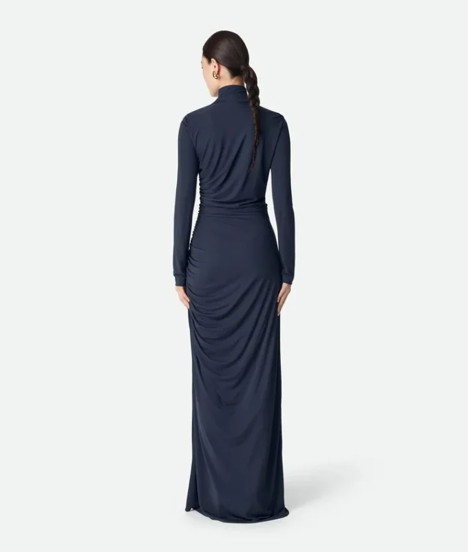 Robe en jersey de viscose crêpé