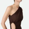 Robe en jersey de viscose crêpé