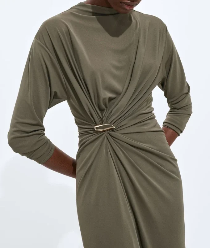 Robe en jersey de viscose crêpé Robe en jersey de viscose crêpé