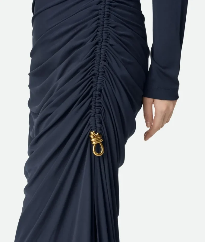 Robe en jersey de viscose crêpé