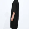 Robe en sergé de coton et viscose lavé