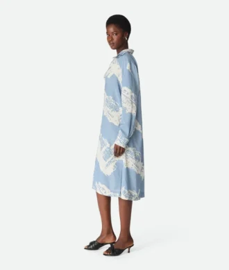 Robe en soie imprimée « Italian Postcard »