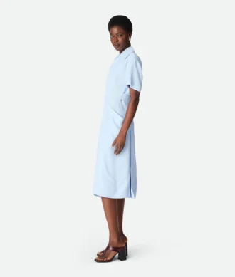Robe en twill de viscose et de soie