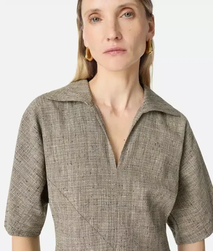 Robe en viscose à motifs