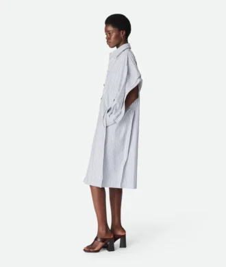 Robe à rayures en coton
