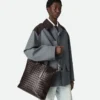 Sac fourre-tout Intrecciato zippé Sac fourre-tout Intrecciato zippé