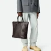 Sac fourre-tout Intrecciato zippé Sac fourre-tout Intrecciato zippé