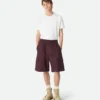 Short cargo en coton résiné