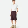 Short cargo en coton résiné