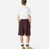 Short cargo en coton résiné
