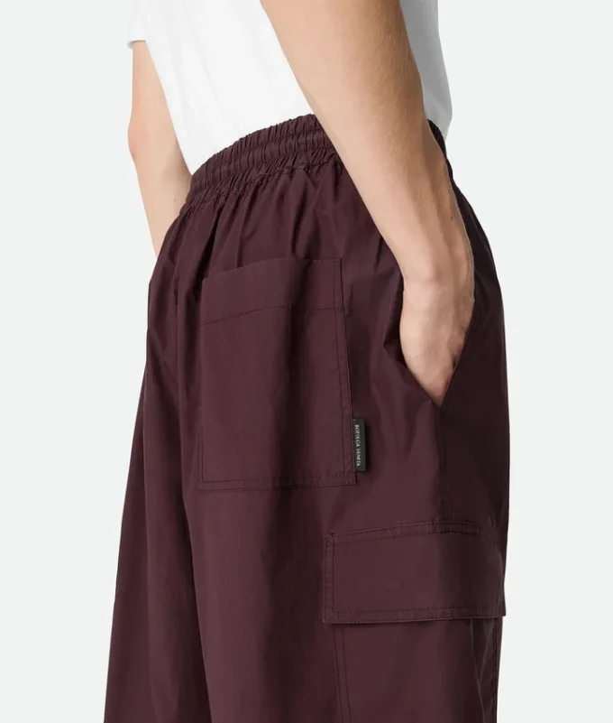Short cargo en coton résiné
