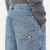 Short cargo en denim indigo vintage