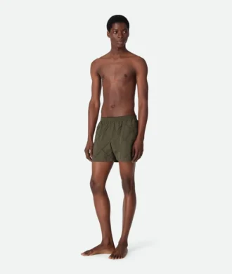 Short de bain en nylon à motif Intrecciato