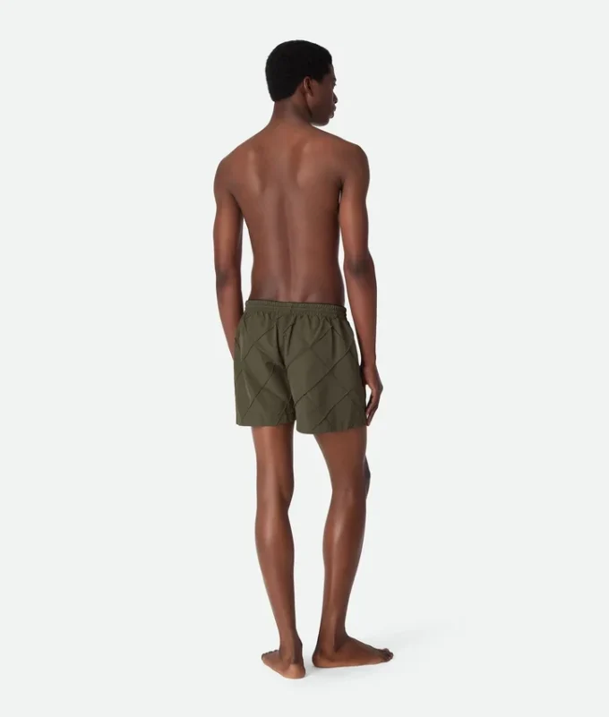 Short de bain en nylon à motif Intrecciato