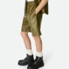 Short en cuir nappa