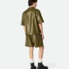 Short en cuir nappa