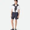 Short en denim indigo délavé