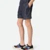 Short en denim indigo délavé