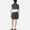 Short en denim indigo délavé