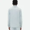 Surchemise en denim extra-décoloré