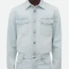 Surchemise en denim extra-décoloré