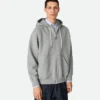 Sweat à capuche zippé en molleton de coton