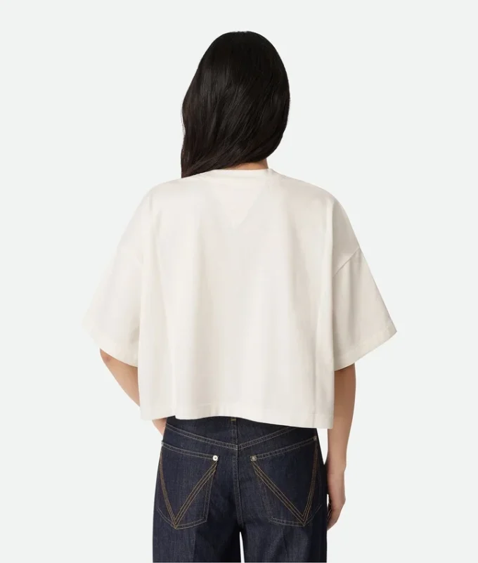 T-shirt court en jersey de coton T-shirt court en jersey de coton