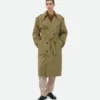 Trench-coat en laine fine