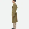 Trench-coat en laine fine