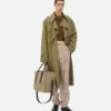 Trench-coat en laine fine