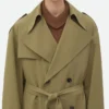 Trench-coat en laine fine