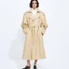 Trench en cuir semi-brillant Trench en cuir semi-brillant