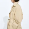 Trench en cuir semi-brillant Trench en cuir semi-brillant