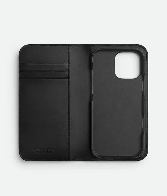 Étui Foglio Intrecciato pour iPhone 16 Pro