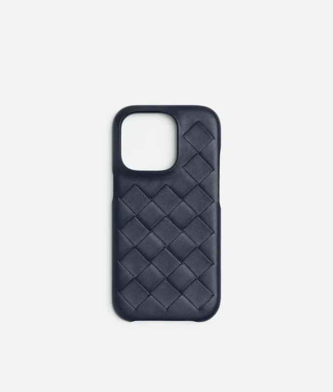 Étui pour iPhone 16 Pro en cuir Intrecciato