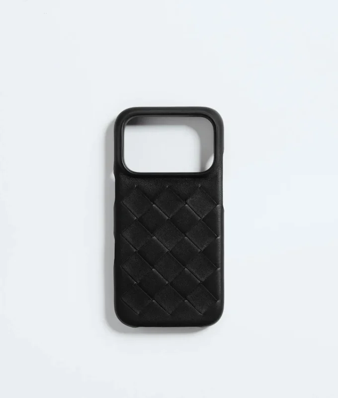 Étui pour iPhone 17 Pro en cuir Intrecciato
