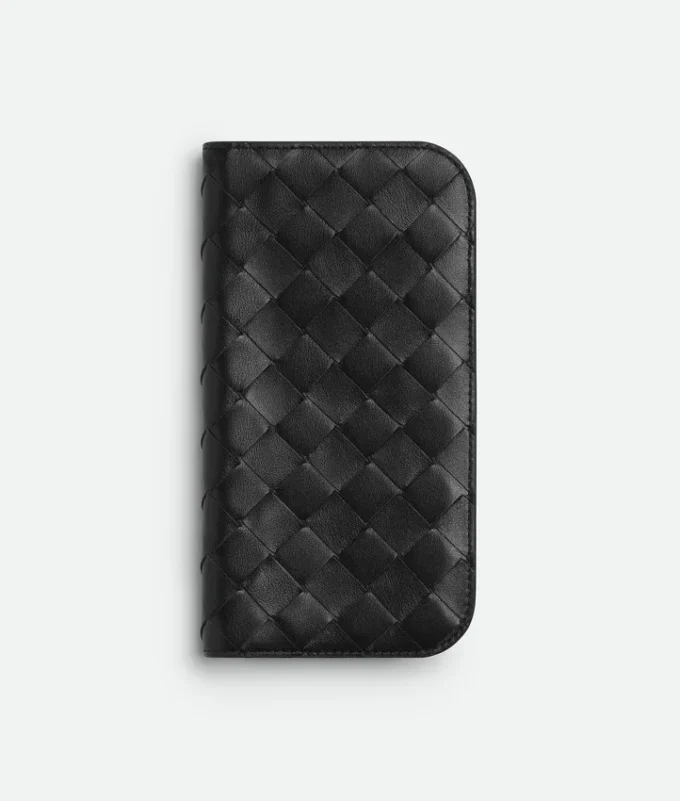 Étui à rabat Intrecciato pour iPhone 16 Pro Max