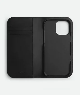 Étui à rabat Intrecciato pour iPhone 16 Pro Max