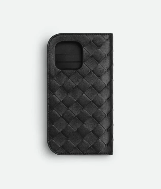 Étui à rabat Intrecciato pour iPhone 16 Pro Max