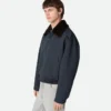 Veste aviateur en twill de soie et de coton Veste aviateur en twill de soie et de coton