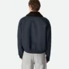 Veste aviateur en twill de soie et de coton Veste aviateur en twill de soie et de coton